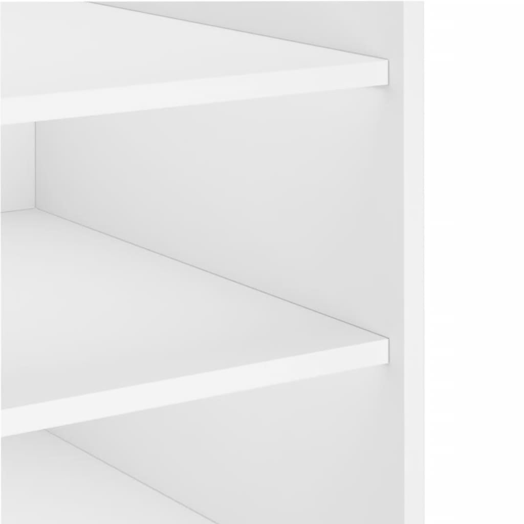 Comodino Bianco 45x50x50 cm in Truciolato - homemem39