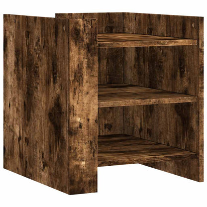Comodino Rovere Fumo 45x50x50 cm in Truciolato | homemem39