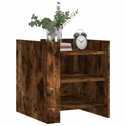 Comodino Rovere Fumo 45x50x50 cm in Truciolato | homemem39