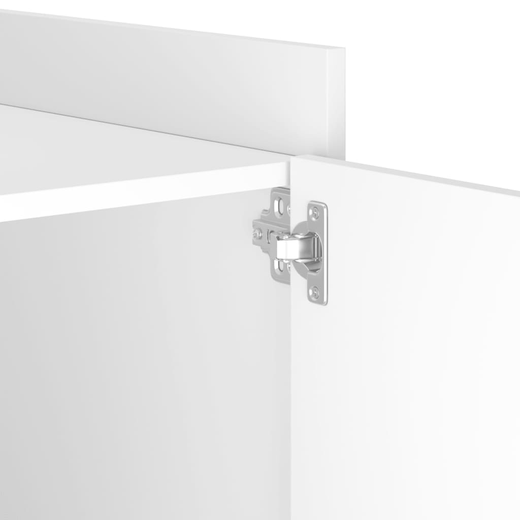 Comodino Bianco 45x50x50 cm in Truciolato - homemem39