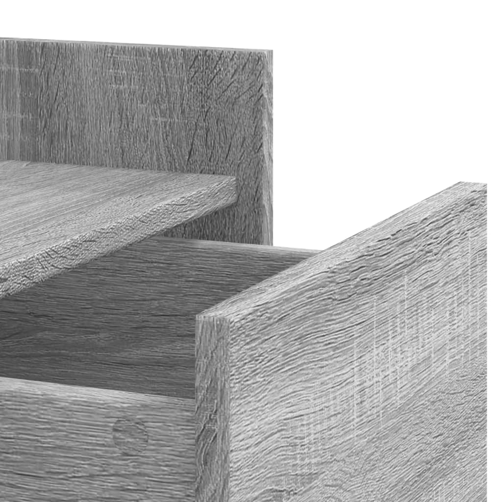 Comodino Grigio Sonoma 45x50x65 cm in Legno Multistrato - homemem39