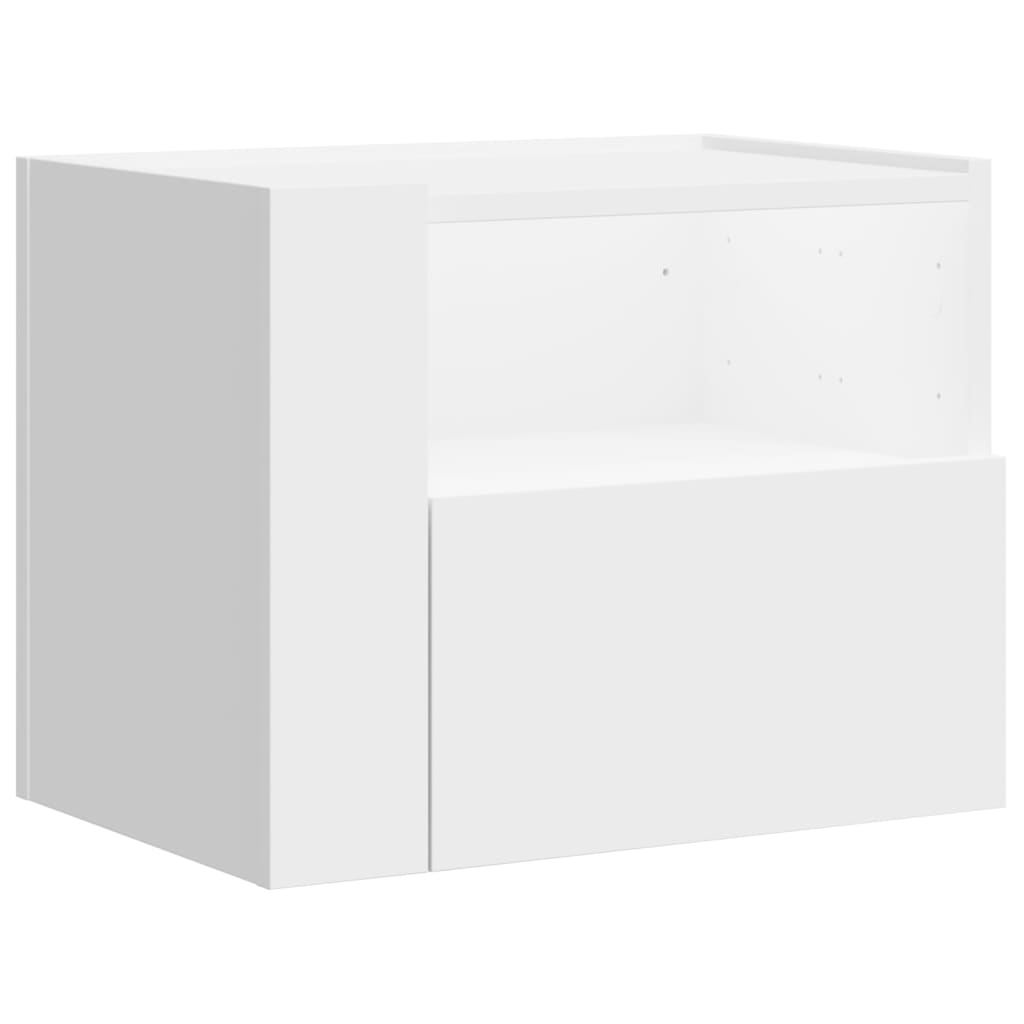 Comodino a Parete Bianco 45x30x35 cm - homemem39