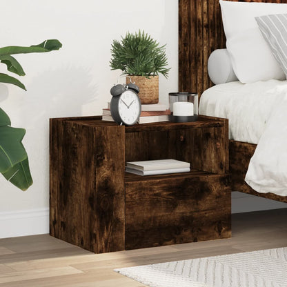 Comodino a Muro Rovere Fumo 45x30x35 cm | homemem39
