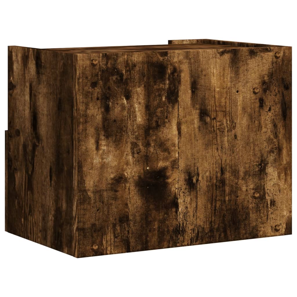 Comodino a Muro Rovere Fumo 45x30x35 cm | homemem39