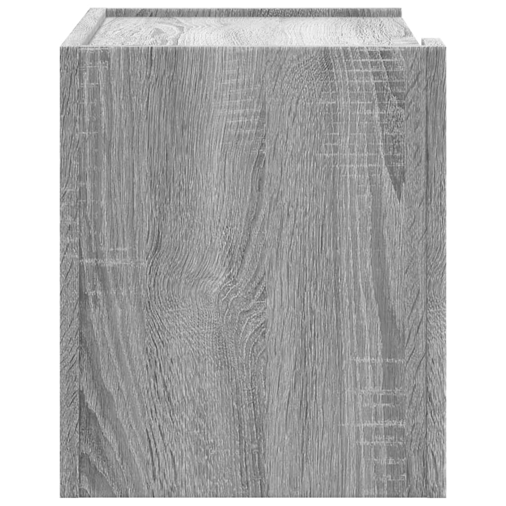 Comodini a Muro 2 pz Grigio Sonoma 45x30x35 cm | homemem39