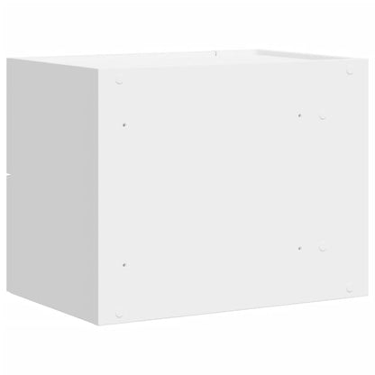 Comodino a Parete Bianco 45x30x35 cm | homemem39