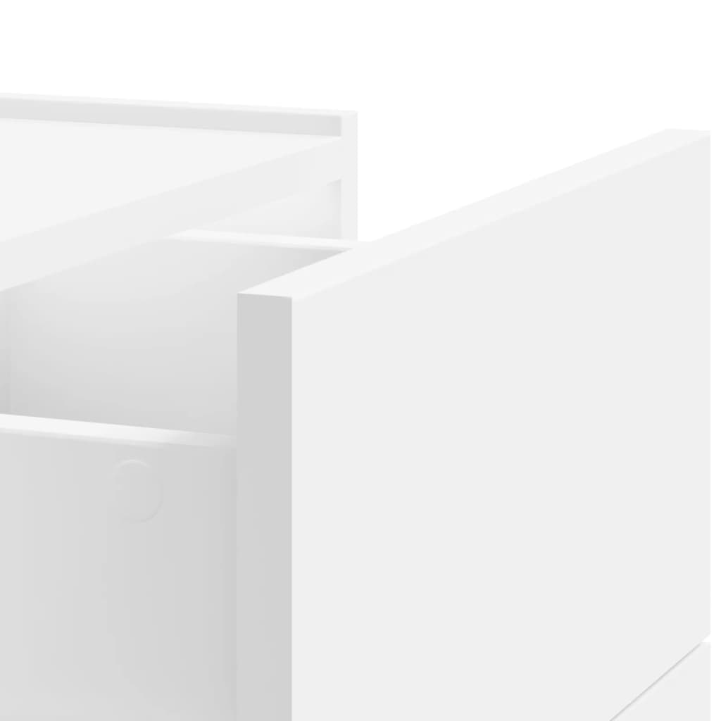 Comodino a Parete Bianco 45x30x35 cm | homemem39