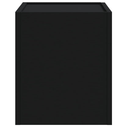 Comodini a Muro 2 pz Nero 45x30x35 cm - homemem39