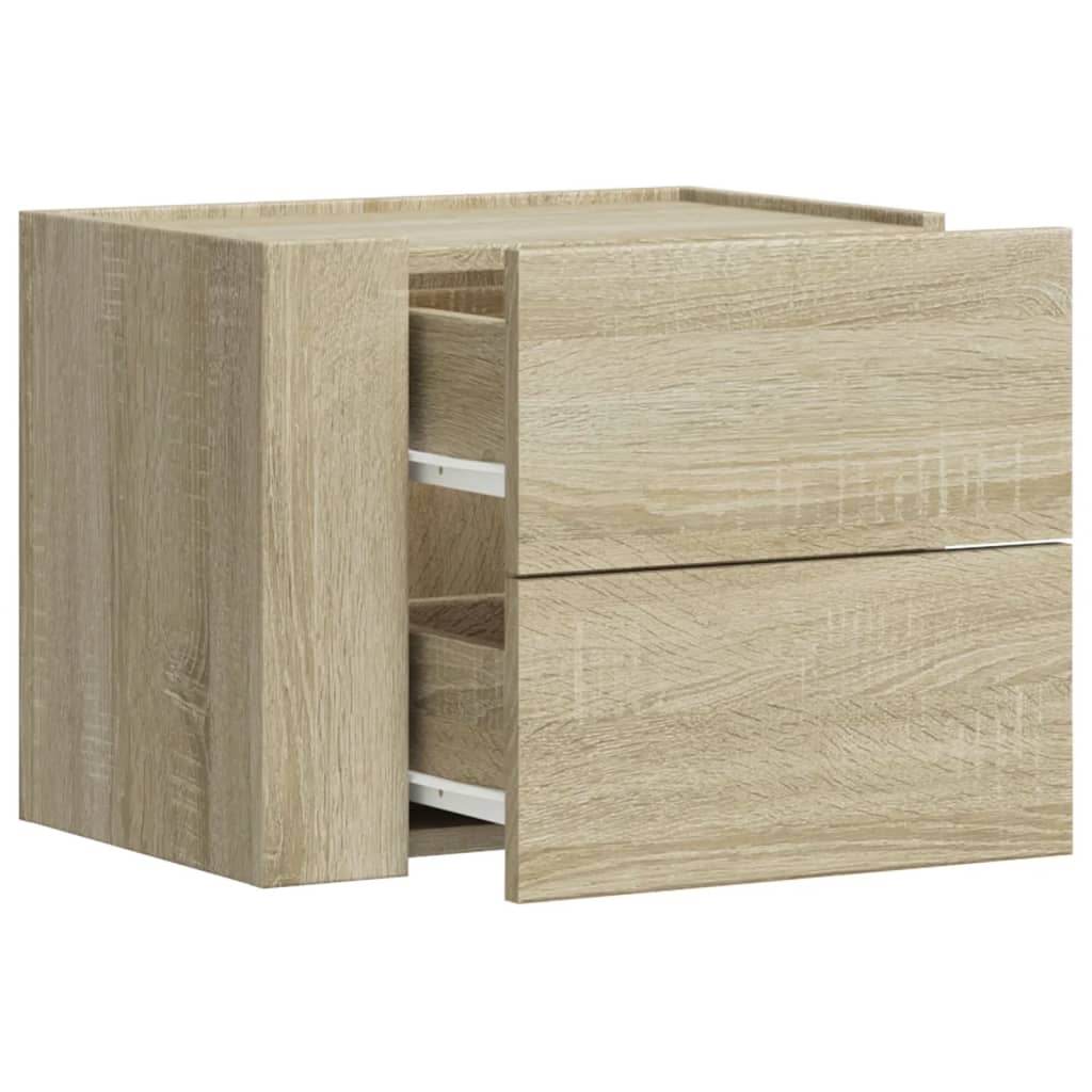 Comodino a Muro Rovere Sonoma 45x30x35 cm | homemem39