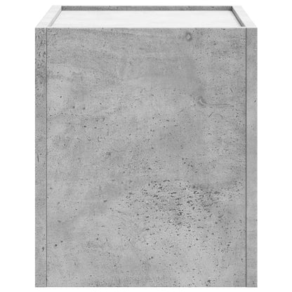 Comodino a Muro Grigio Cemento 45x30x35 cm | homemem39