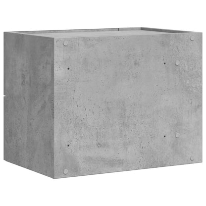 Comodino a Muro Grigio Cemento 45x30x35 cm | homemem39
