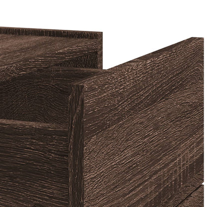 Comodino a Muro Rovere Marrone 45x30x35 cm | homemem39