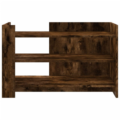 Tavolino da Salotto Rovere Fumo 80x50x50cm in Legno Multistrato
