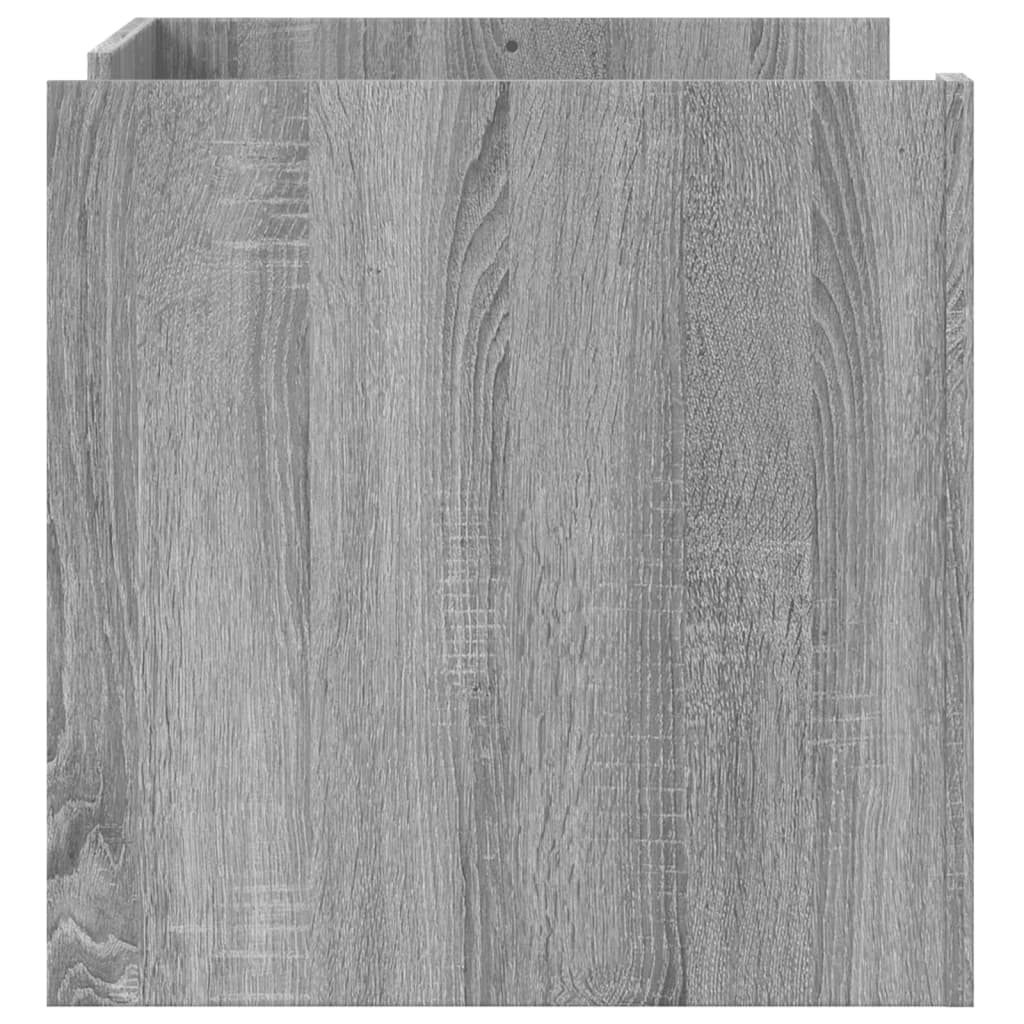 Tavolino Salotto Grigio Sonoma 80x50x50 cm Legno Multistrato