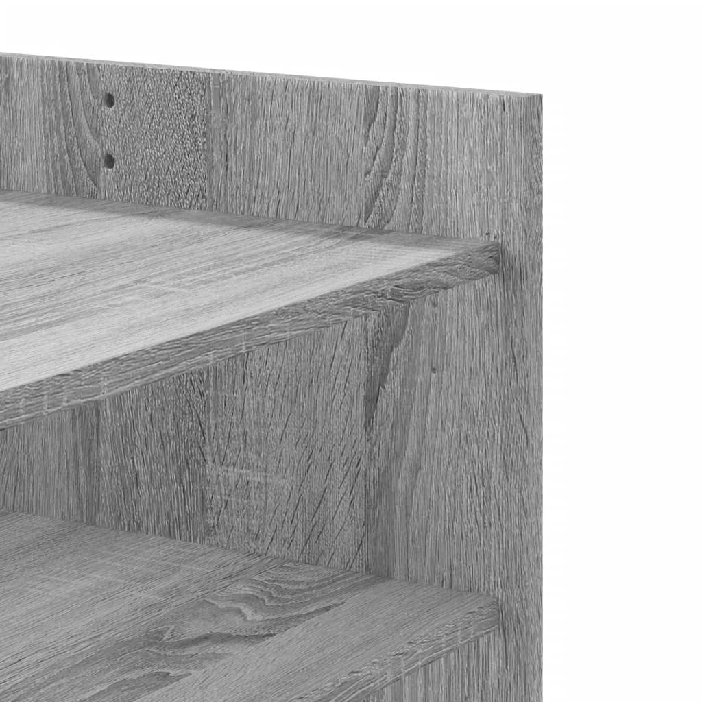 Tavolino Salotto Grigio Sonoma 80x50x50 cm Legno Multistrato