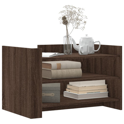 Tavolino da Salotto Rovere Marrone 80x50x50cm Legno Multistrato