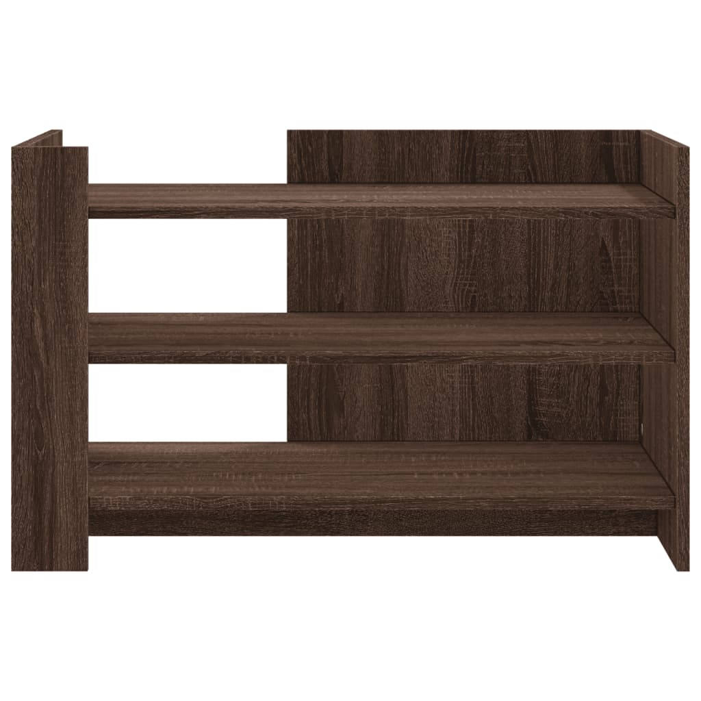 Tavolino da Salotto Rovere Marrone 80x50x50cm Legno Multistrato
