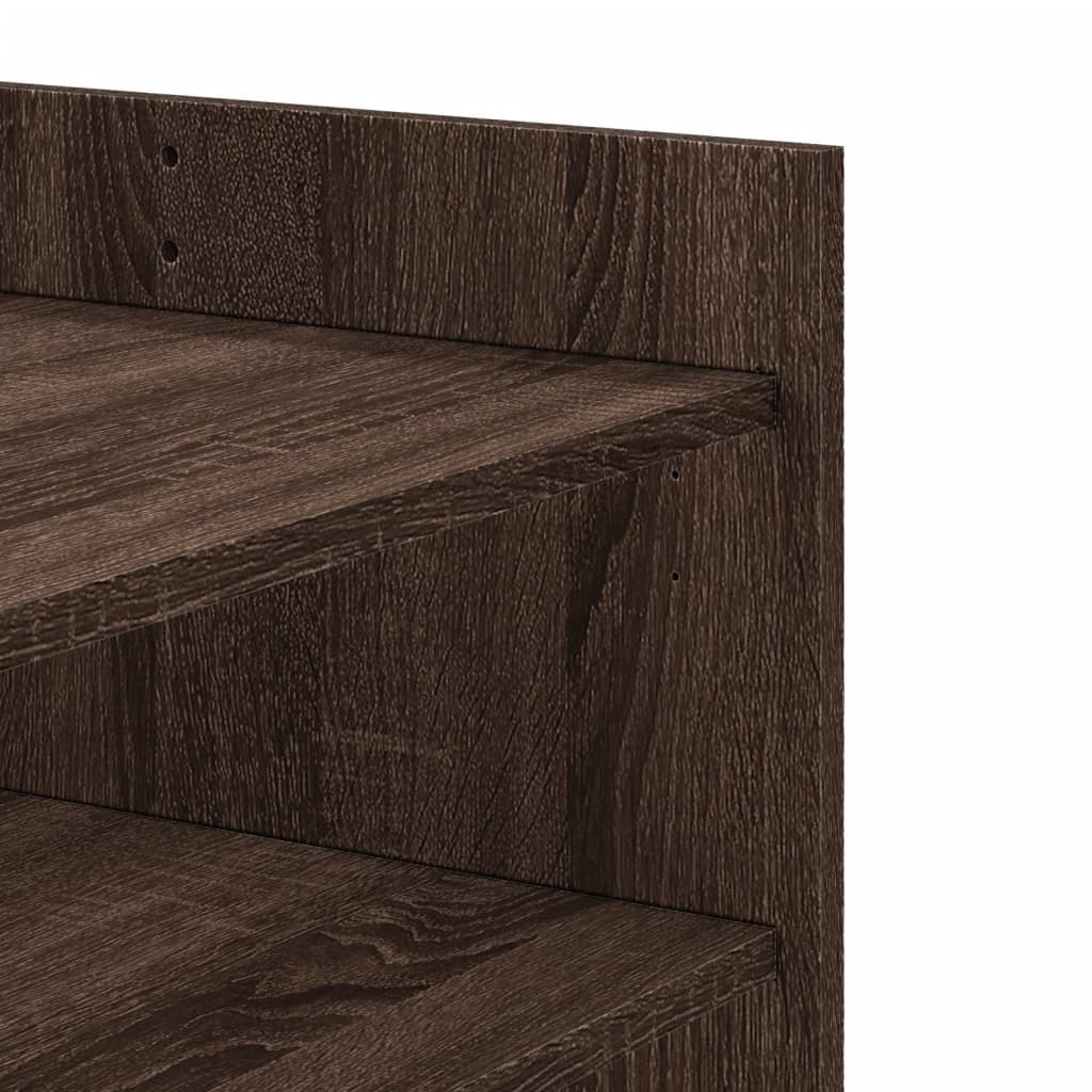 Tavolino da Salotto Rovere Marrone 80x50x50cm Legno Multistrato