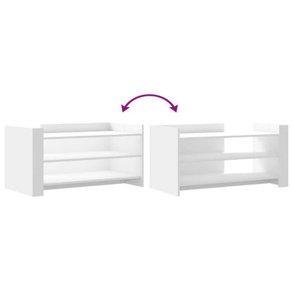 Tavolino da Salotto Bianco 100x50x50 cm in Legno Multistrato | homemem39