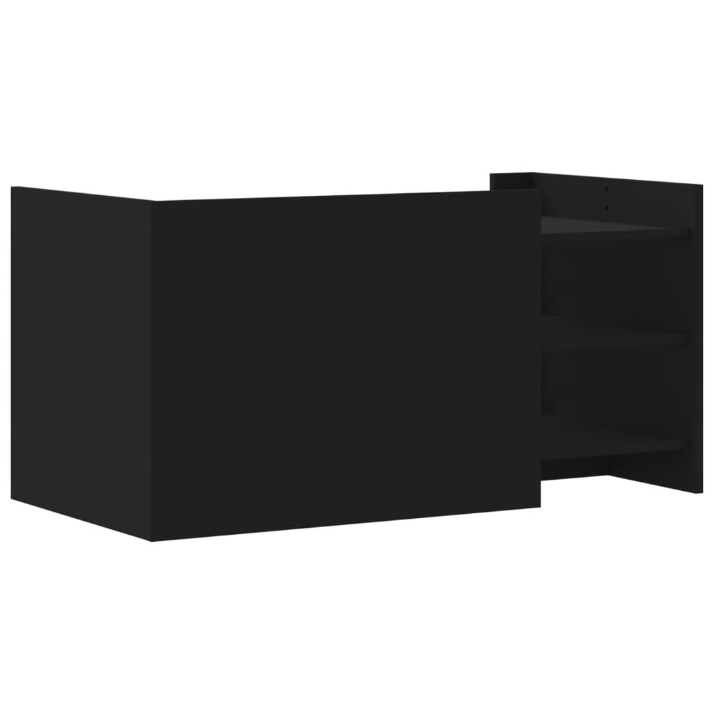 Tavolino da Salotto Nero 100x50x50 cm Legno Multistrato | homemem39