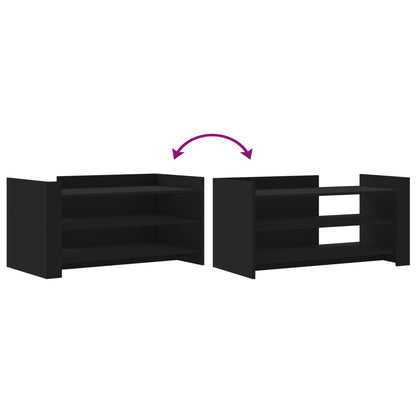 Tavolino da Salotto Nero 100x50x50 cm Legno Multistrato