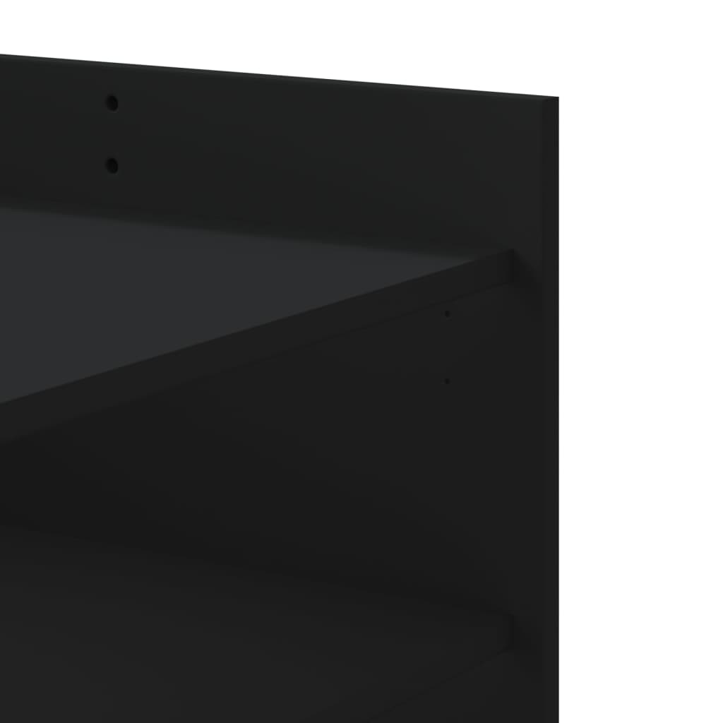 Tavolino da Salotto Nero 100x50x50 cm Legno Multistrato