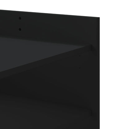 Tavolino da Salotto Nero 100x50x50 cm Legno Multistrato