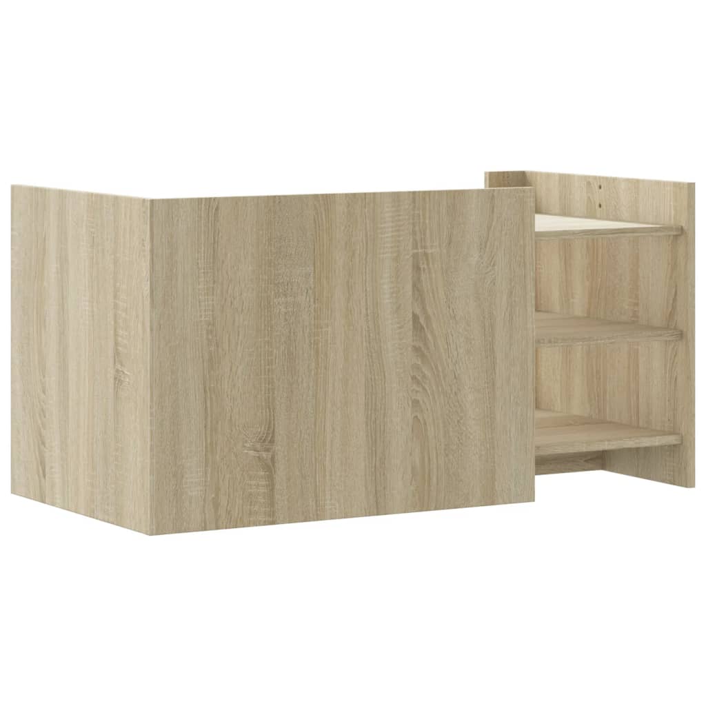 Tavolino Salotto Rovere Sonoma 100x50x50cm in Legno Multistrato | homemem39
