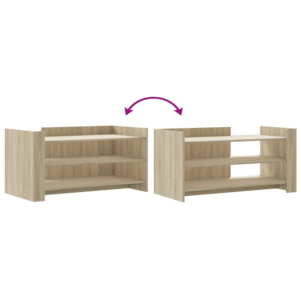Tavolino Salotto Rovere Sonoma 100x50x50cm in Legno Multistrato