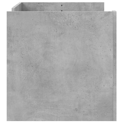 Tavolino Salotto Grigio Cemento 100x50x50 cm Legno Multistrato