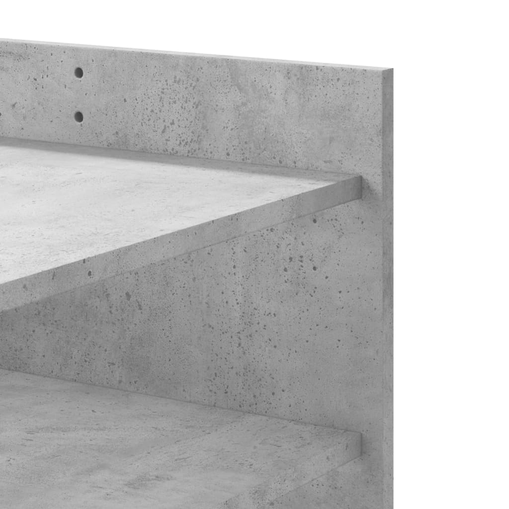 Tavolino Salotto Grigio Cemento 100x50x50 cm Legno Multistrato