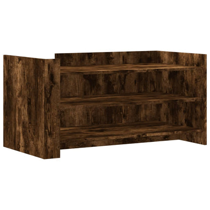 Tavolino Salotto Rovere Fumo 100x50x50 cm in Legno Multistrato