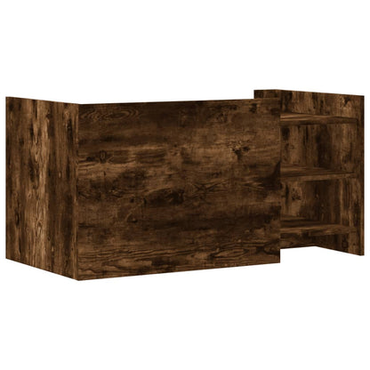 Tavolino Salotto Rovere Fumo 100x50x50 cm in Legno Multistrato | homemem39