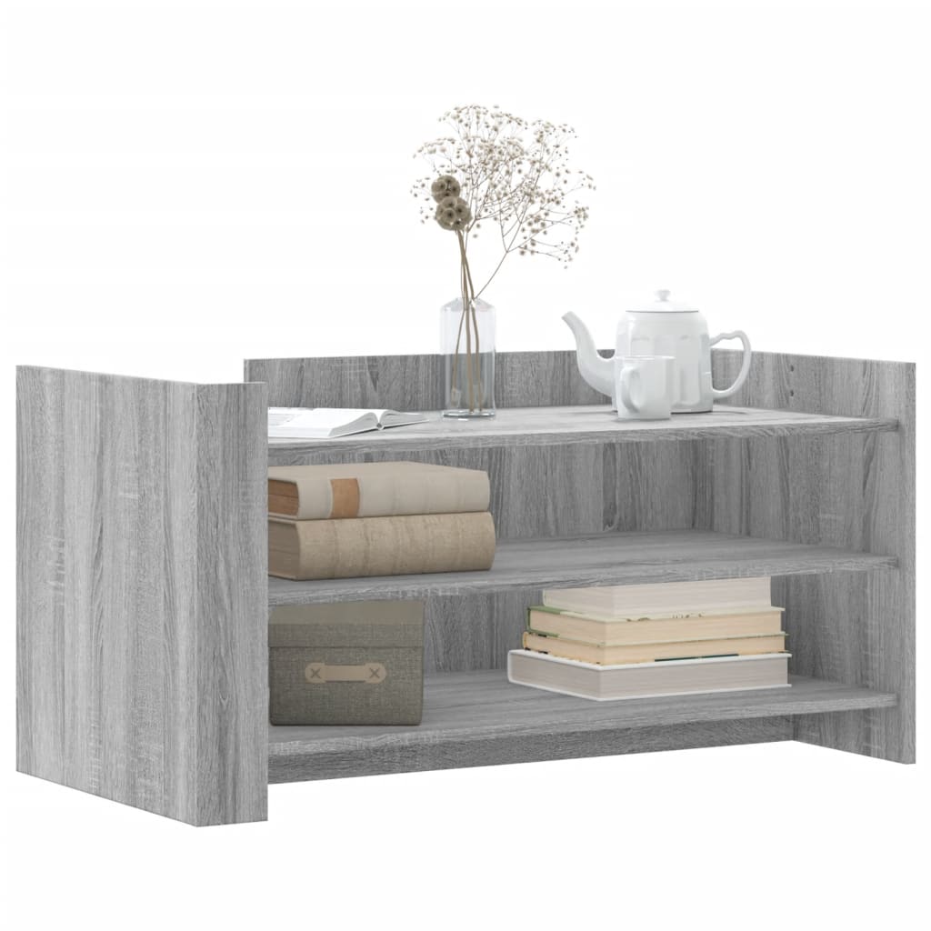 Tavolino Salotto Grigio Sonoma 100x50x50 cm Legno Multistrato | homemem39