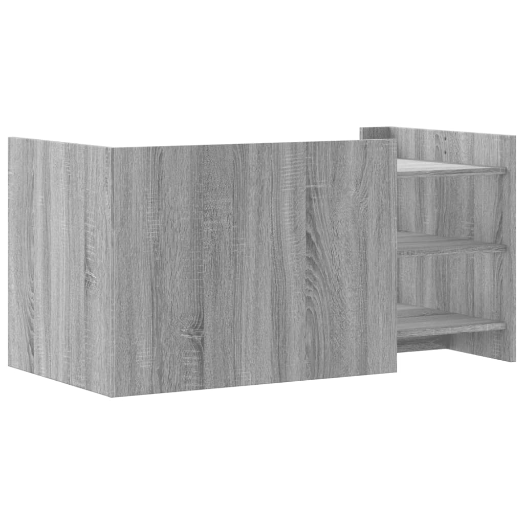 Tavolino Salotto Grigio Sonoma 100x50x50 cm Legno Multistrato | homemem39