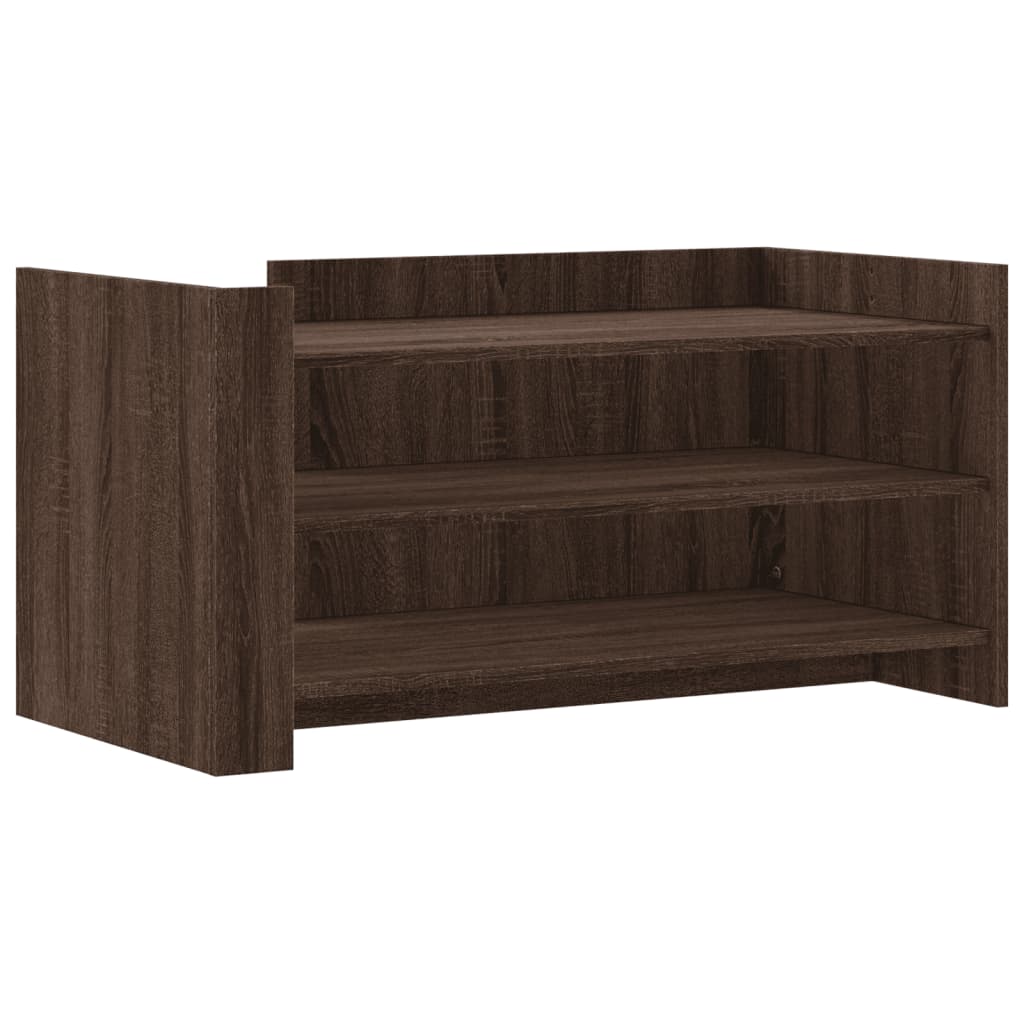 Tavolino Salotto Rovere Marrone 100x50x50 cm Legno Multistrato | homemem39