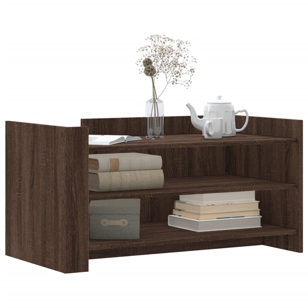 Tavolino Salotto Rovere Marrone 100x50x50 cm Legno Multistrato | homemem39