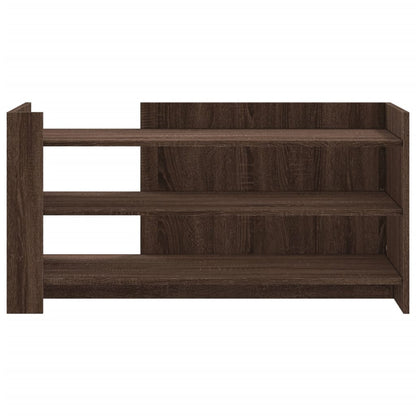 Tavolino Salotto Rovere Marrone 100x50x50 cm Legno Multistrato
