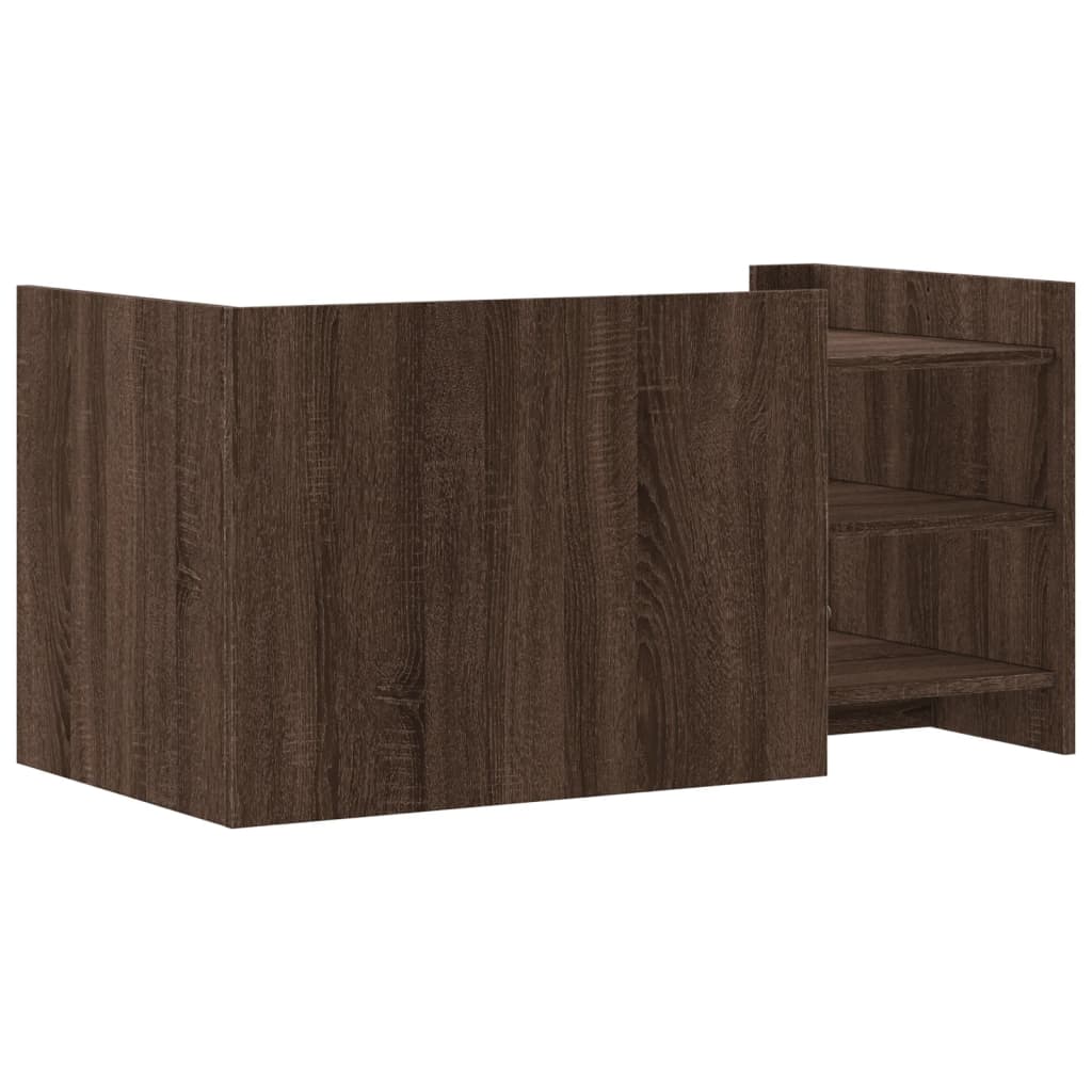 Tavolino Salotto Rovere Marrone 100x50x50 cm Legno Multistrato | homemem39