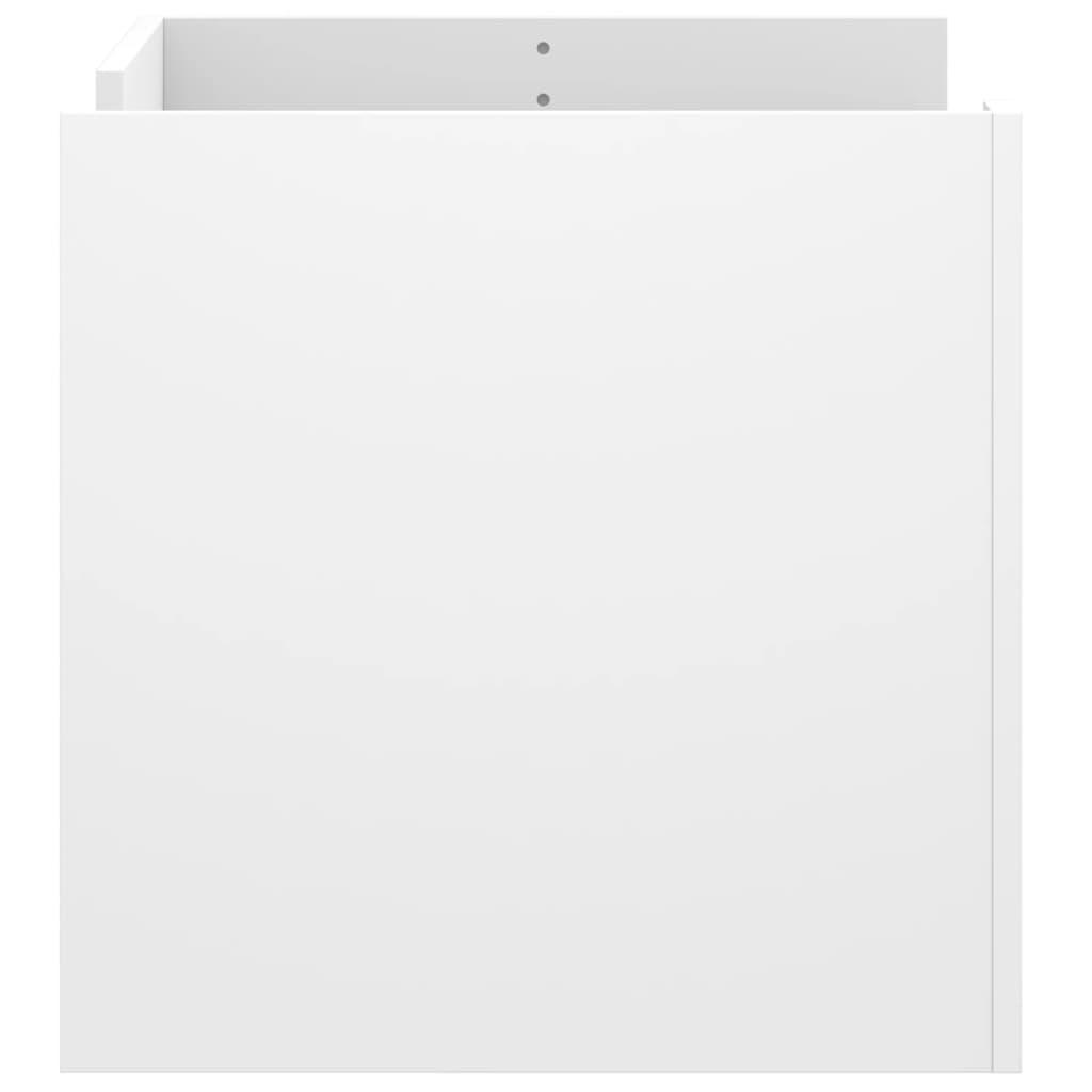 Tavolino da Salotto Bianco 80x50x50 cm in Legno Multistrato