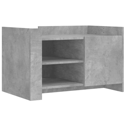 Tavolino Salotto Grigio Cemento 80x50x50 cm Legno Multistrato