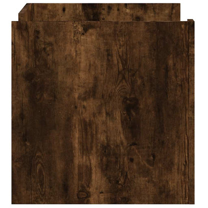 Tavolino da Salotto Rovere Fumo 80x50x50cm in Legno Multistrato