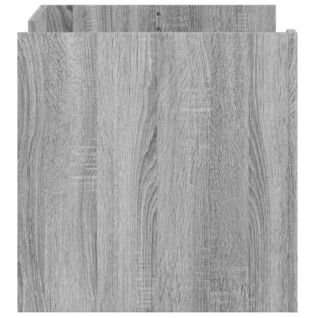 Tavolino Salotto Grigio Sonoma 80x50x50 cm Legno Multistrato