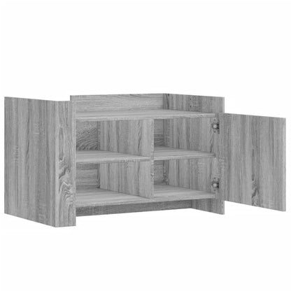 Tavolino Salotto Grigio Sonoma 80x50x50 cm Legno Multistrato