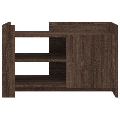 Tavolino da Salotto Rovere Marrone 80x50x50cm Legno Multistrato