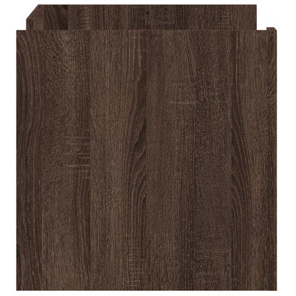 Tavolino da Salotto Rovere Marrone 80x50x50cm Legno Multistrato