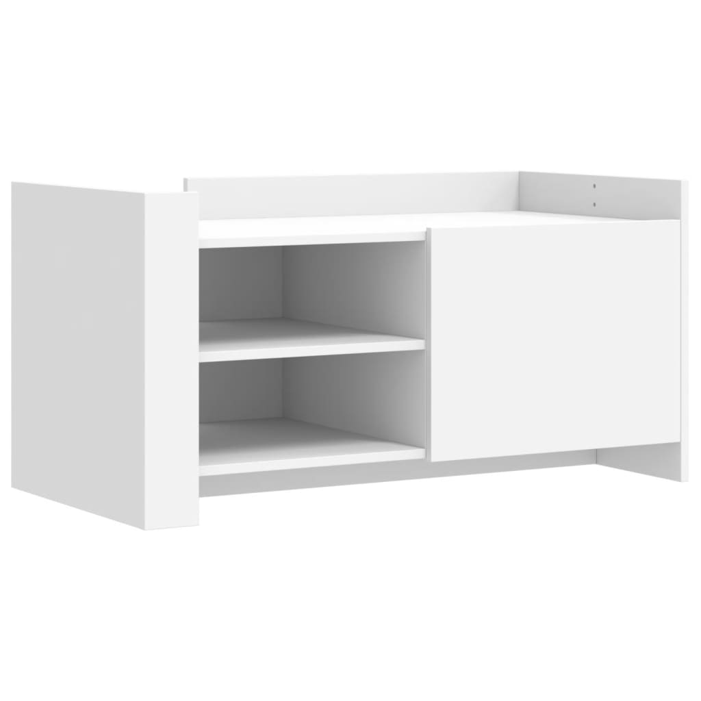 Tavolino da Salotto Bianco 100x50x50 cm in Legno Multistrato | homemem39
