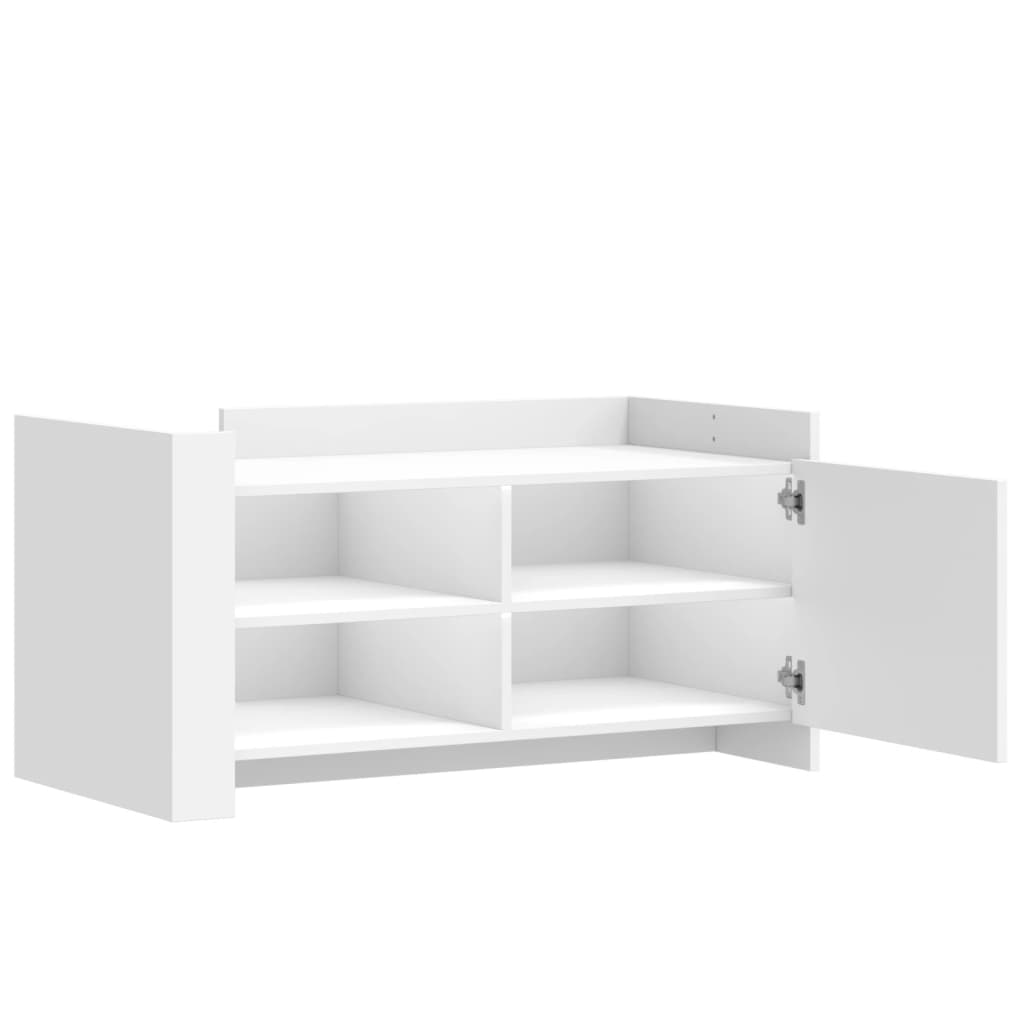Tavolino da Salotto Bianco 100x50x50 cm in Legno Multistrato