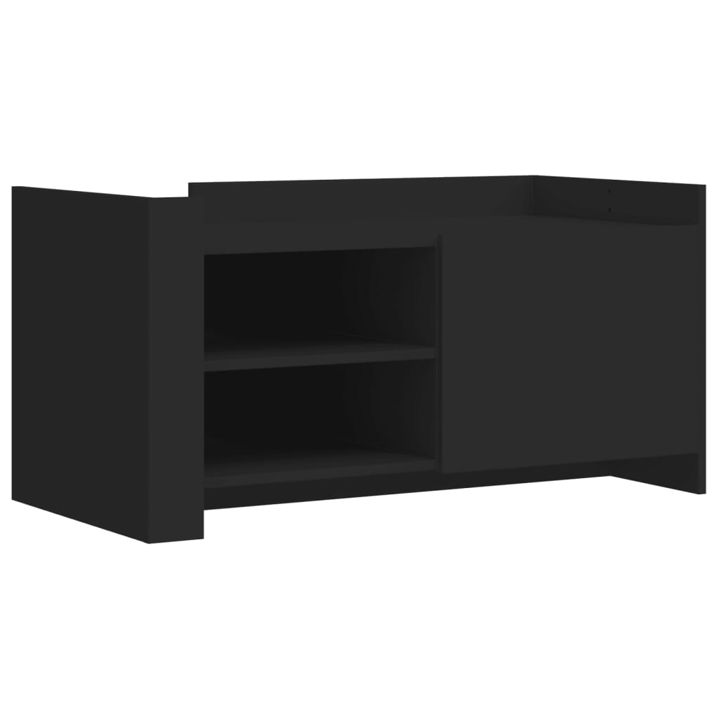 Tavolino da Salotto Nero 100x50x50 cm Legno Multistrato