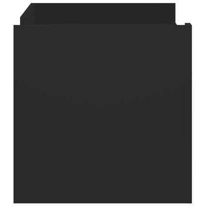 Tavolino da Salotto Nero 100x50x50 cm Legno Multistrato